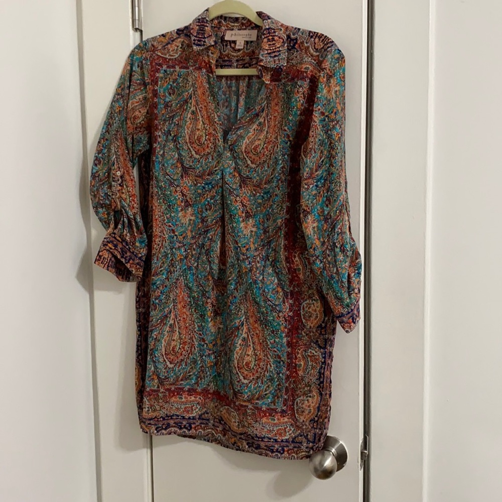 Paisley shift dress